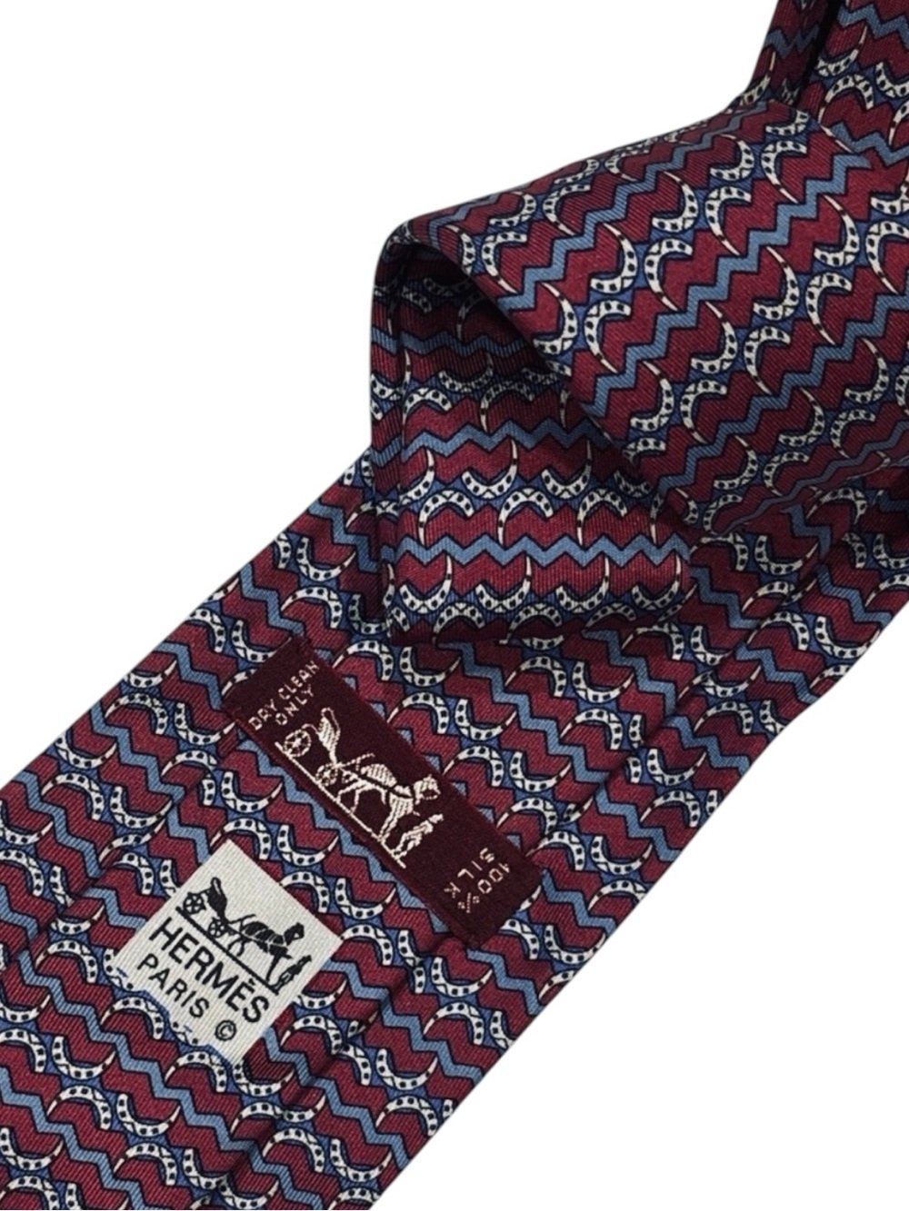 HERMÈS silk tie
